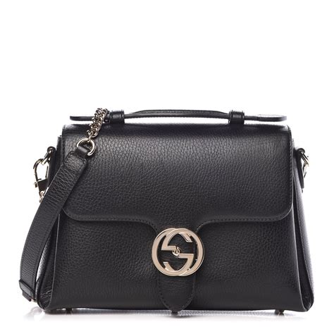 gucci dollar calfskin interlocking shoulder bag|GUCCI Dollar Calfskin Interlocking G Shoulder Bag Black .